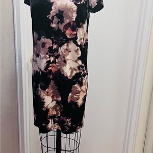 Cynthia Rowley Black and Pink Velvet Dress